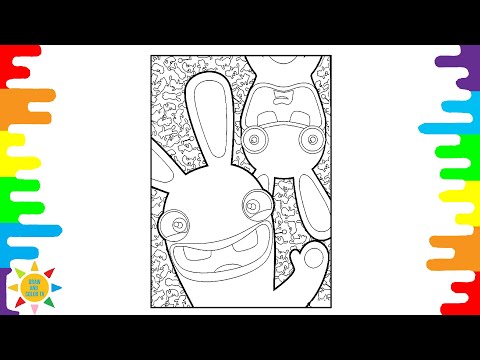 Rayman Raving Rabbids Coloring Page | Raving Rabbids Coloring | Krys Talk - Fly Away [NCS Release]