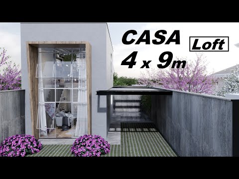 CASA PEQUENA DE 4 x 9 METROS - LOFT