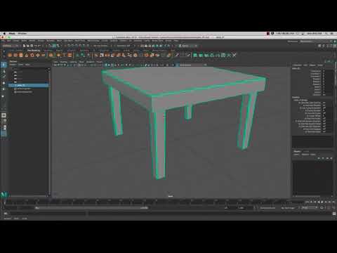 Modelling a Table in Maya