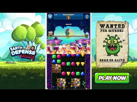 Earth Defense - Match3 Puzzle Video