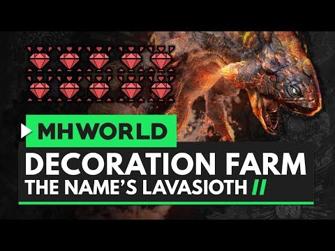 Monster Hunter World | Lavasioth Decoration Farm & Guaranteed Warped Feystones