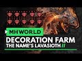 Monster Hunter World | Lavasioth Decoration Farm & Guaranteed Warped Feystones