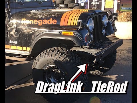 DOES YOUR JEEP DRIVE LIKE A BOAT????? The Best Drag Link & Tie Rod Kit for a CJ-YJ. (CJ-7 update)