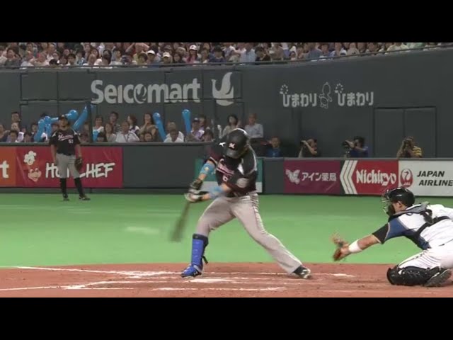 【7回表】流石の巧打!! マリーンズ・角中 勝ち越しタイムリーヒット!! 2015/7/31 F-M