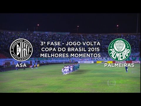 Melhores Momentos - Asa-AL 0 x 1 Palmeiras-SP - Copa do Brasil - 15/07/2015