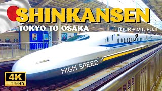 Japan’s AMAZING Shinkansen FIRST CLASS Bullet Train + Mount Fuji | Tokyo to Osaka | Travel 4K