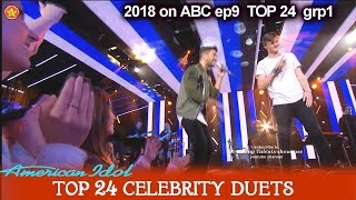 Jonny Brenns and Andy Grammer Duet “Back Home” Top 24 Celebrity Duets American Idol 2018