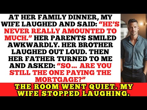 My Wife Mocked Me at Dinner — Then Her Dad Asked the ONE Question She Didn’t Expect