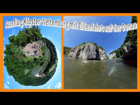 [4K] Ausflug zum Kloster Weltenburg bei Kehlheim mit Zillenfahrt auf der Donau (POV) Bootsfahrt