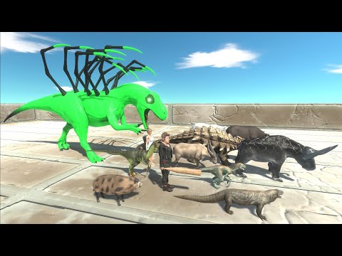 Escape from ALIEN ALLOSAURUS - Animal Revolt Battle Simulator Escape from Monster