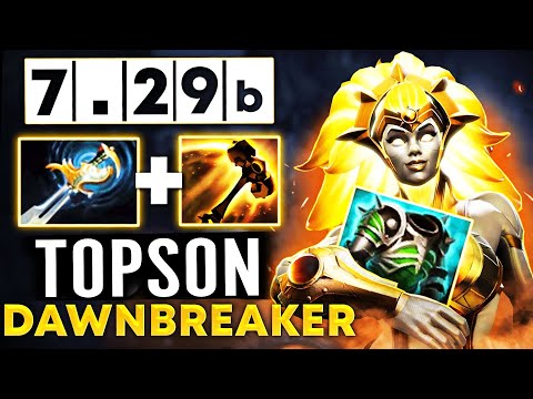 7.29b TOPSON [Dawnbreaker] Still Very Strong Mid Hero - WTF NonStop Spam Ez MMR Dota 2 Pro Guide