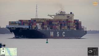 Doppel-Passage vor Grauerort | MSC ALTAMIRA & W KAMPALA im Video
