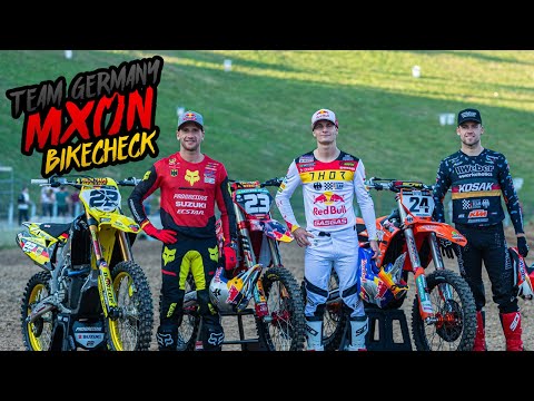 MXoN Ernée 2023: Team Germany Bikes & Gear - Ken Roczen, Simon Längenfelder und Tom Koch