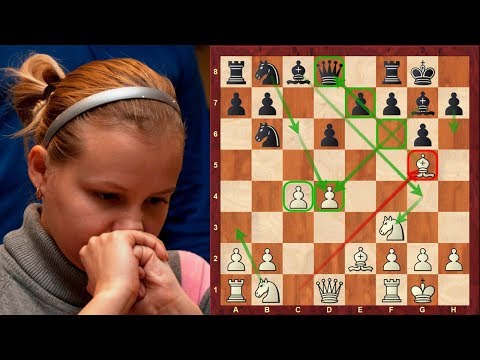 Amazing Chess Game: Valentina Gunina vs Nigel Short : Tradewise Gibraltar (2018) : Alekhine Defense