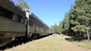 preview picture of video 'GRC 4960 and Santa FE 3751 doubleheading south from the Grand Canyon'