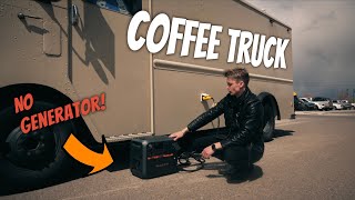 First Time Running our Coffee Truck Off-Grid!