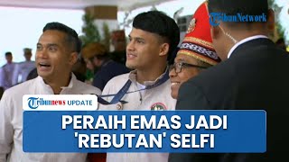 Hadiri Upacara Hut ke-79 RI di IKN, Veddriq Leonardo & Rizki Juniansyah Jadi Rebutan Selfie Menteri