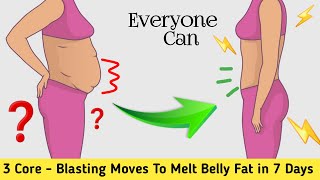 🔥 3 Core-Blasting Moves to Melt Belly Fat in 7 Days🔥 No Equipment Needed By Fitness Guide