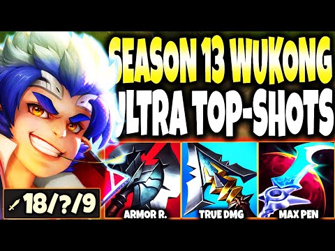 Season 13 Wukong Top and the Max Pen Build ULTRA SHOTS 🔥 LoL Top Wukong Preseason s13 Gameplay