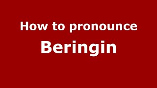 How to pronounce Beringin