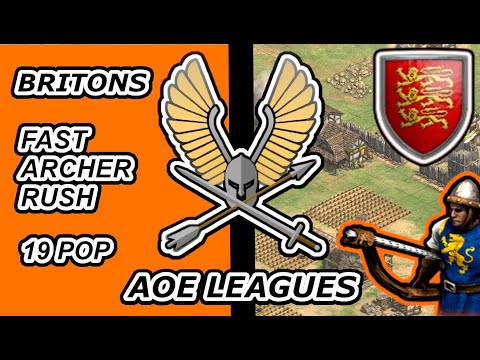 Aoe2 | Britons archer rush | 19 POP Build Order