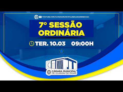SESSÃO ORDINÁRIA 10 DE MARÇO DE 2026 - CÂMARA MUNICIPAL DE GUARANI DE GOIÁS