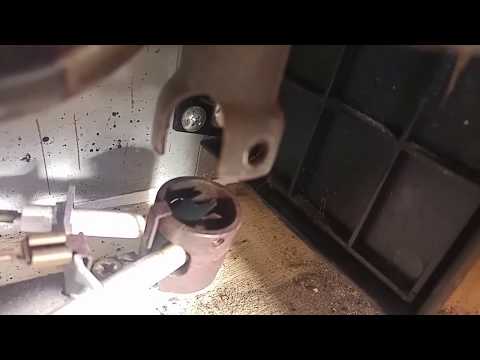 How to clean the gas jet on a dometic fridge on the side of the road?