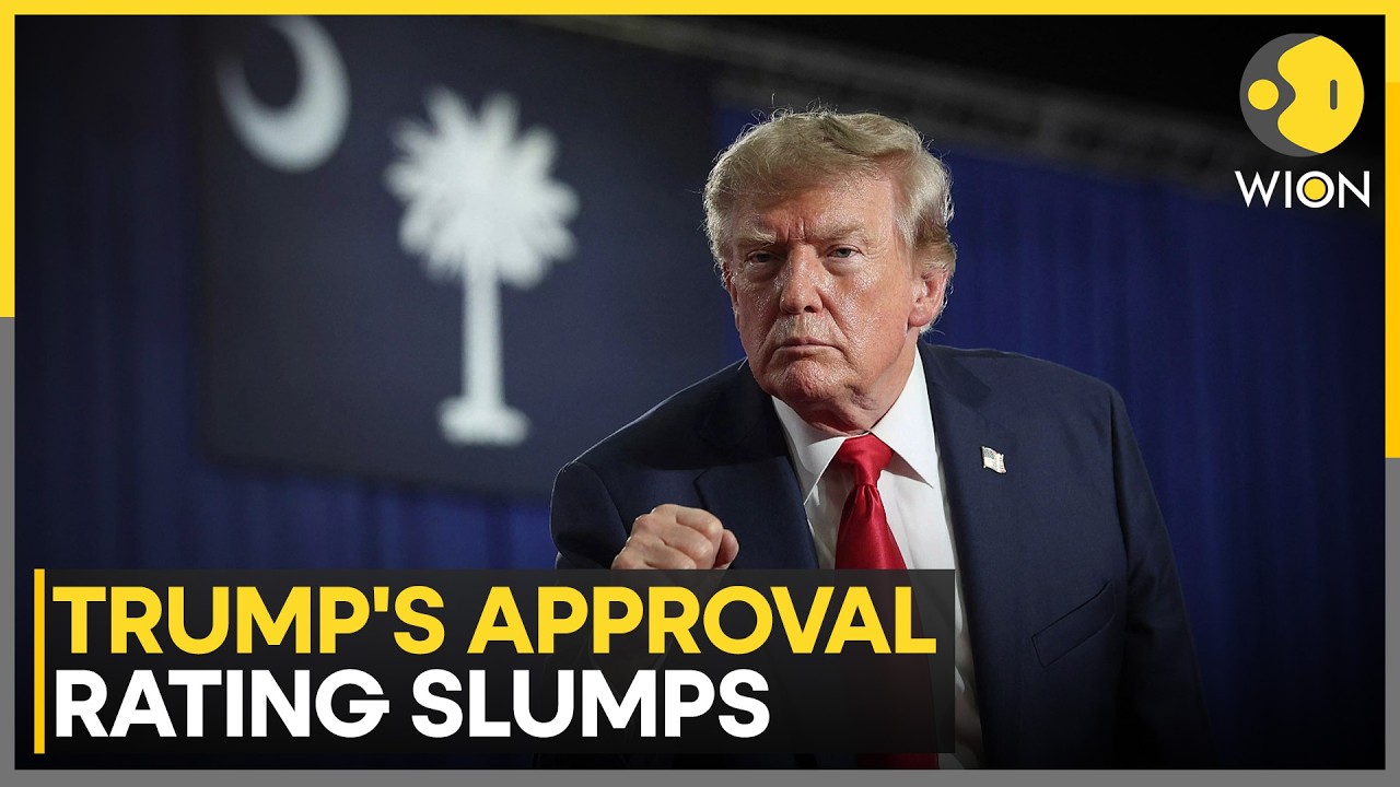 Trump's Approval Hits Post-War Low | WION News