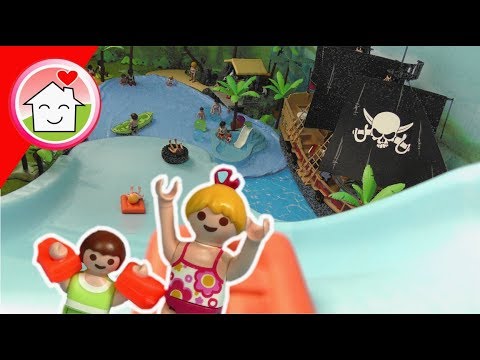 Playmobil Film deutsch - Riesenrutsche im Piraten Wasserpark - Familie Hauser Kinder Spielzeug Film