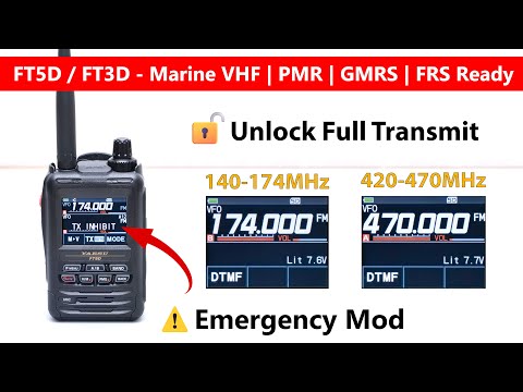 2025 Unlock Hidden Transmit on Yaesu FT5D / FT3D – Full MARS Mod Guide