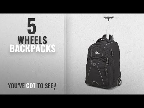 Top 10 Wheels Backpacks [2018 Best Sellers]: High Sierra Freewheel Laptop Backpack, Black
