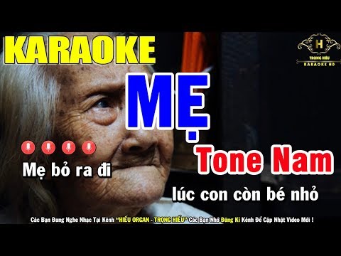 Karaoke Mẹ Tone Nam Nhạc Sống | Trọng Hiếu