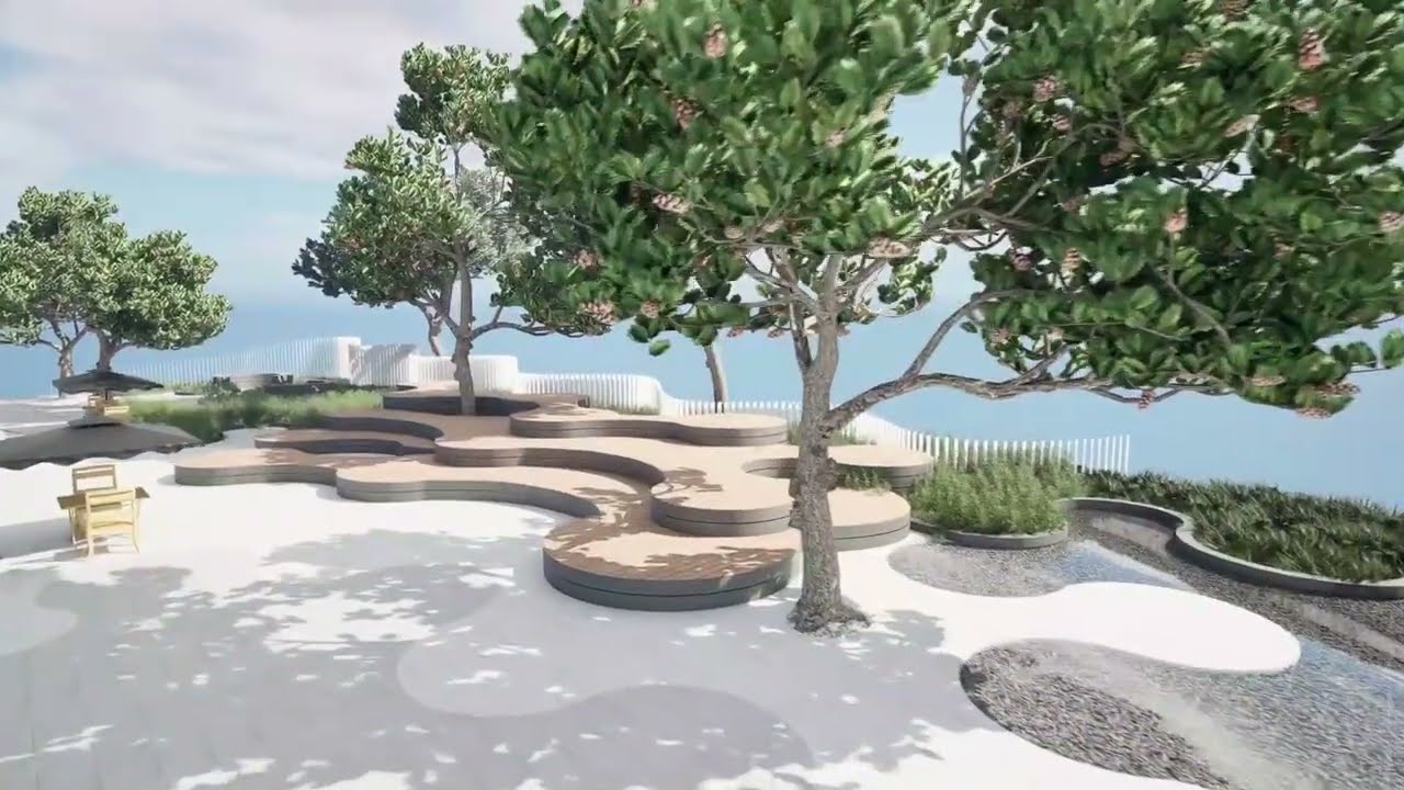 Realistic Park 3D Scene 3D Model