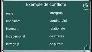 Exemple de conflicte , tipuri de conflicte