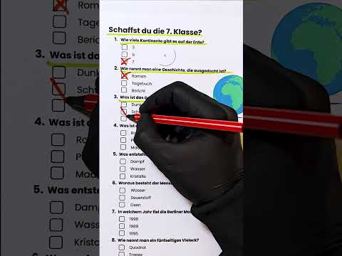 Schaffst du den Test aus der 7. Klasse? 🎒 #test #nachderschule #schule #quiz