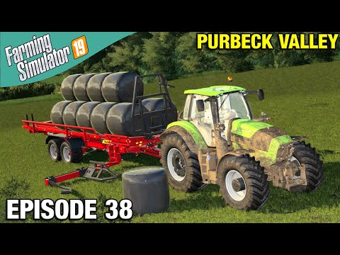 USING THE AUTOLOADER Farming Simulator 19 Timelapse - Purbeck Valley Farm FS19 Ep 38