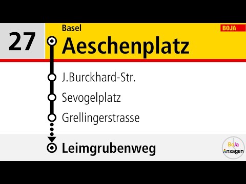BLT Ansagen | 27 Basel Aeschenplatz - Leimgrubenweg | BoJa Ansagen 