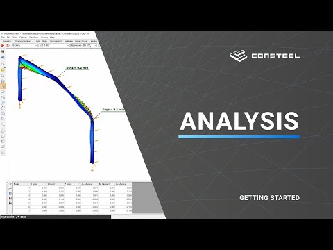 Getting started with Consteel - How to analyze your structure?