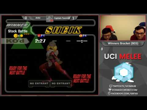 UCI Biweekly 30 - Captain Faceroll(sheik) vs Anto(Samus)