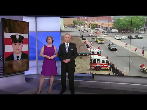 5.31.18 Procession for fallen firefighter
