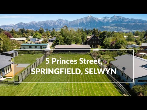 5 Princes Street, Springfield, Selwyn, 0房, 0浴, Section