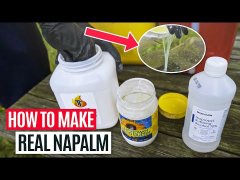 How To Make Real Napalm (Flamethrower Test)