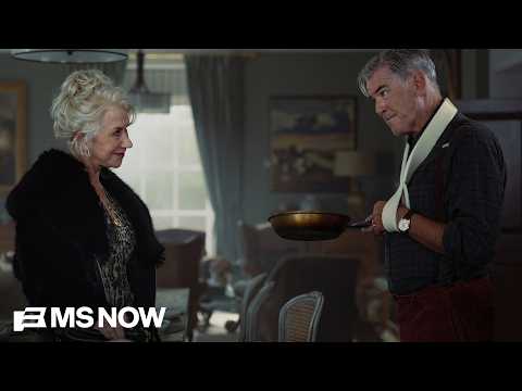 Pierce Brosnan and Helen Mirren on the 'MADDER,BADDER, BETTER' new season of 'Mobland'