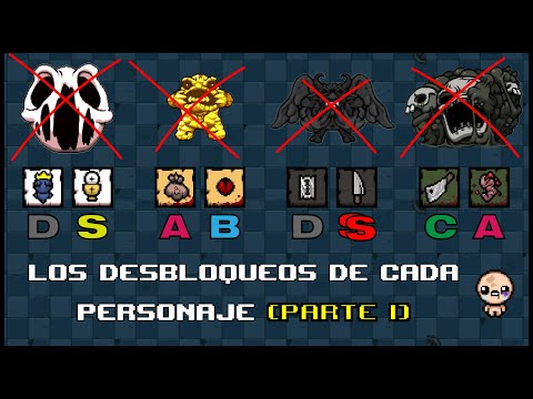 ¡Desbloqueables de cada Personaje! (Parte 1) - De Isaac a Eve - |The Binding of Isaac|