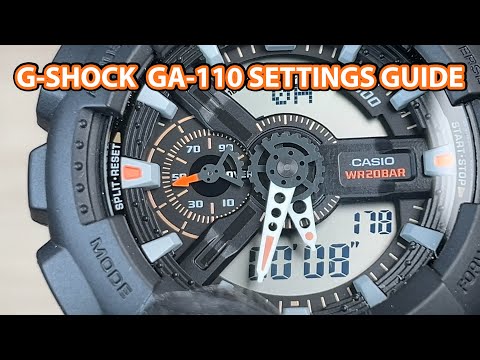 G-Shock GA-110 Setup & Tips | How to Set Time & Sync Hands