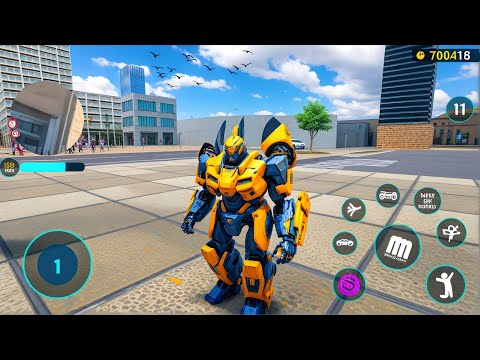Bumblebee Multiple Transformation Jet Robot Car Game 2020 - Android Gameplay