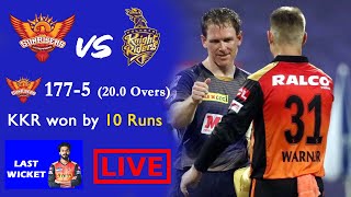 Sunrisers Hyderabad vs Kolkata Knight Riders | KKR Vs SRH Live Match | IPL Live | IPL 2021 Live