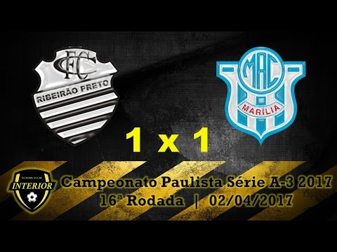 COMERCIAL 1 X 1 MARÍLIA - CAMPEONATO PAULISTA SÉRIE A3 2017 - 16ª RODADA