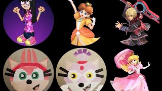 SSBU Gia, Daisy And Shulk Vs Amy, Blaze And Peach (Gia's Birthday Special)