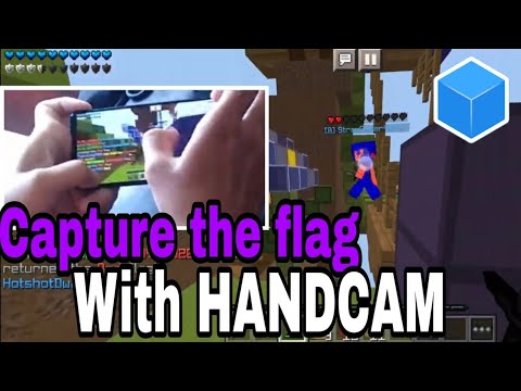 Mobile Ruling CubeCraft Capture the flag with HANDCAM | MCPE PvP - DevaRoi